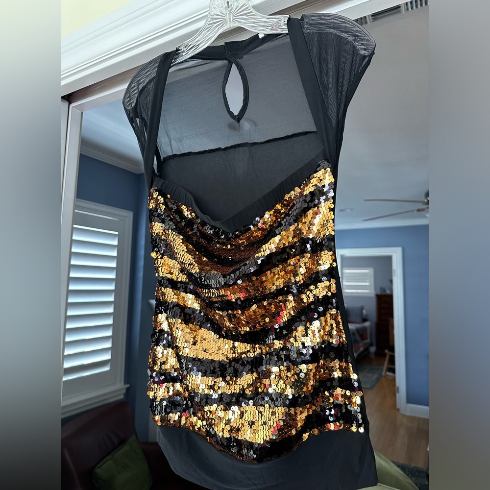 Black and Gold Costume Top